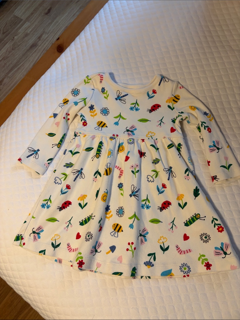 Hanna Andersson Moon & Back Girls Organic Cotton Long Sleeve Knit Dress Size 2T - Picture 2 of 4